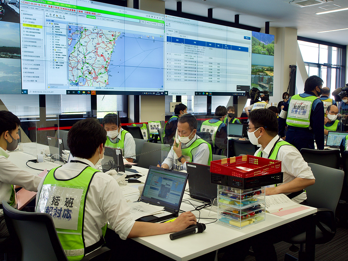 宮崎県危機管理局ー防災情報共有システム運用サポート事例（JV)